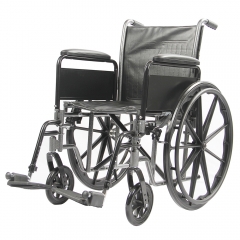 silla de ruedas manual estándar de acero