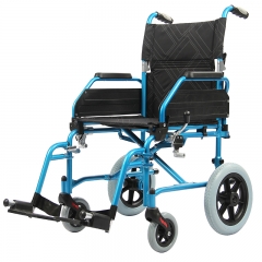 silla de ruedas de transporte de aluminio
